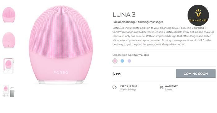May rua mat Foreo Luna 3 - Gia